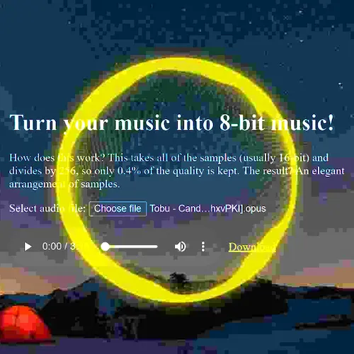 Thumbnail for Make audio low quality