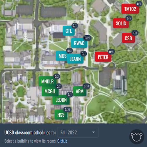 Thumbnail for UCSD classroom schedule