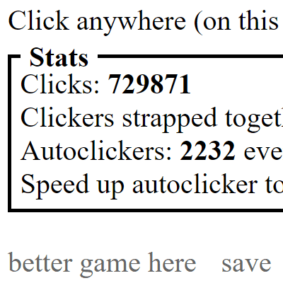 Thumbnail for Clicker Game