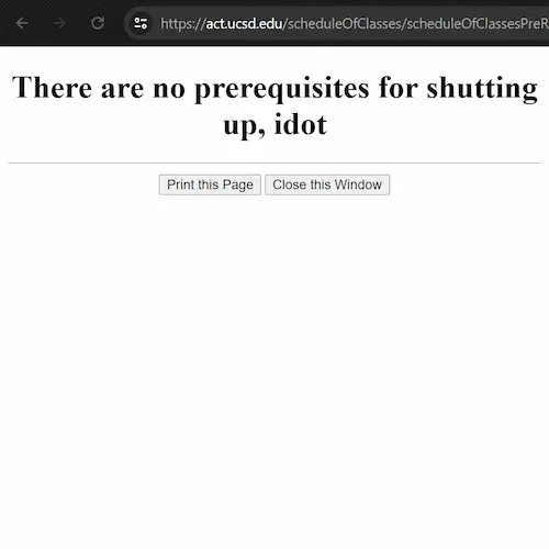 Thumbnail for There are no prereqs