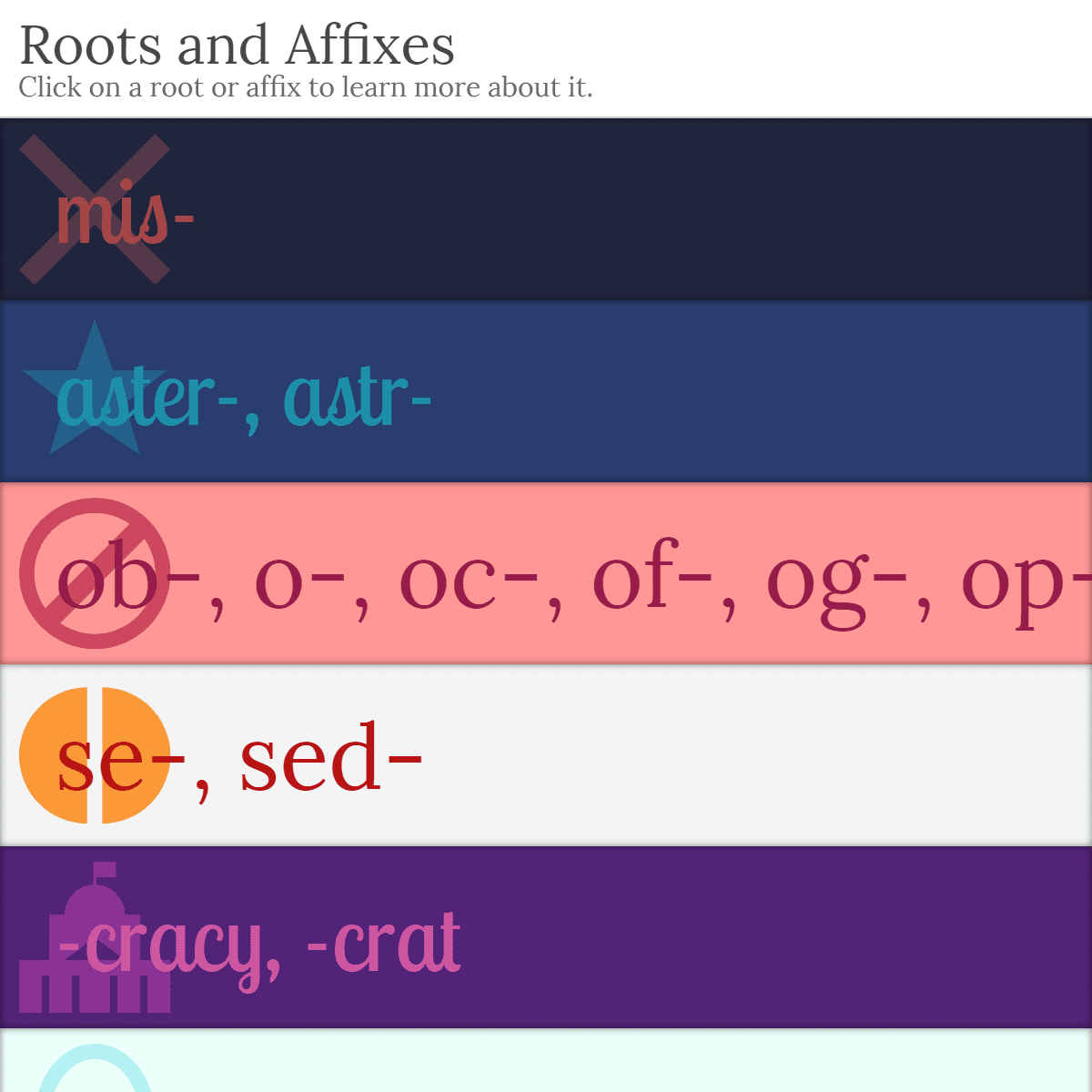 Thumbnail for Roots and Affixes